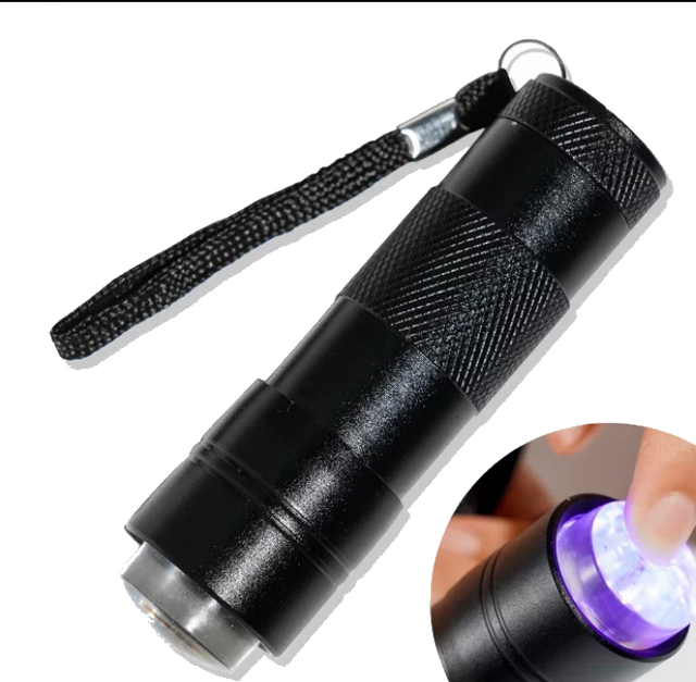 Mini UV/LED Silicone Flashlight